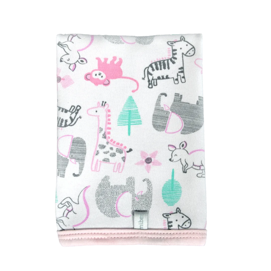 1001244 - Babita doble algod&oacute;n estampado con ribb "Interlock Motivos Surtidos".
