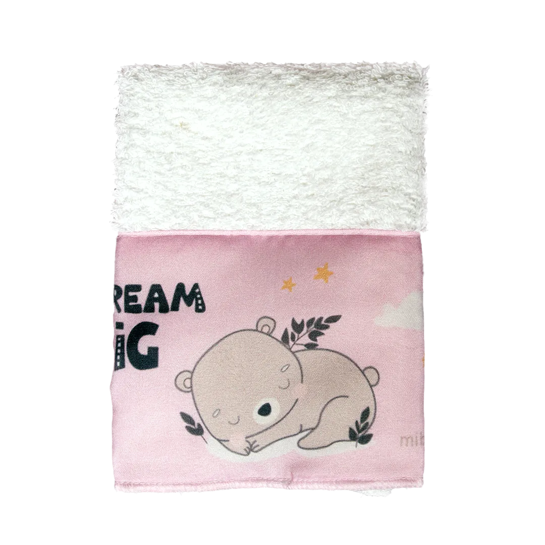 1003252 - Pack x 2 toallitas una con guarda y otra lisa "Dream Big". 