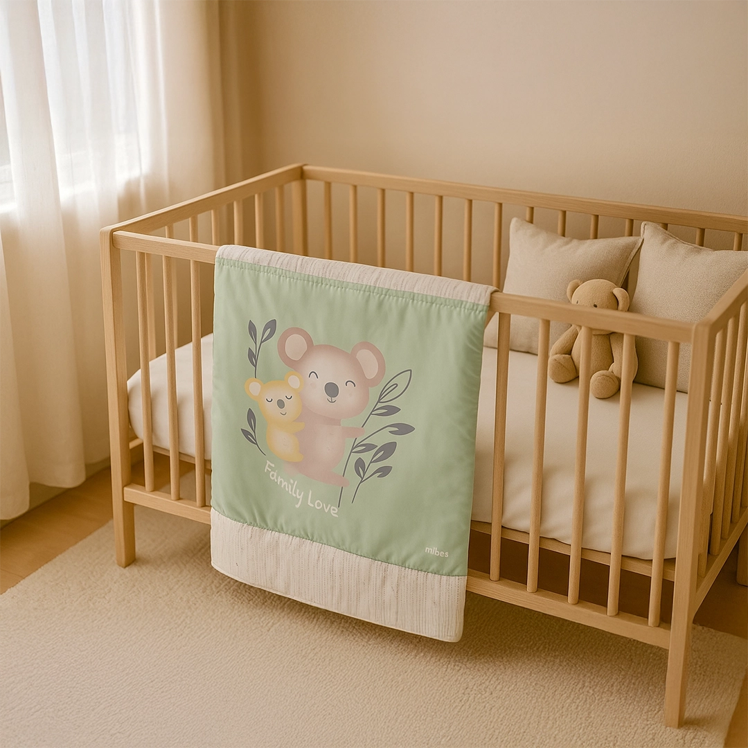 1008717 - Acolchado para cuna, sublimado "Koala Family".
