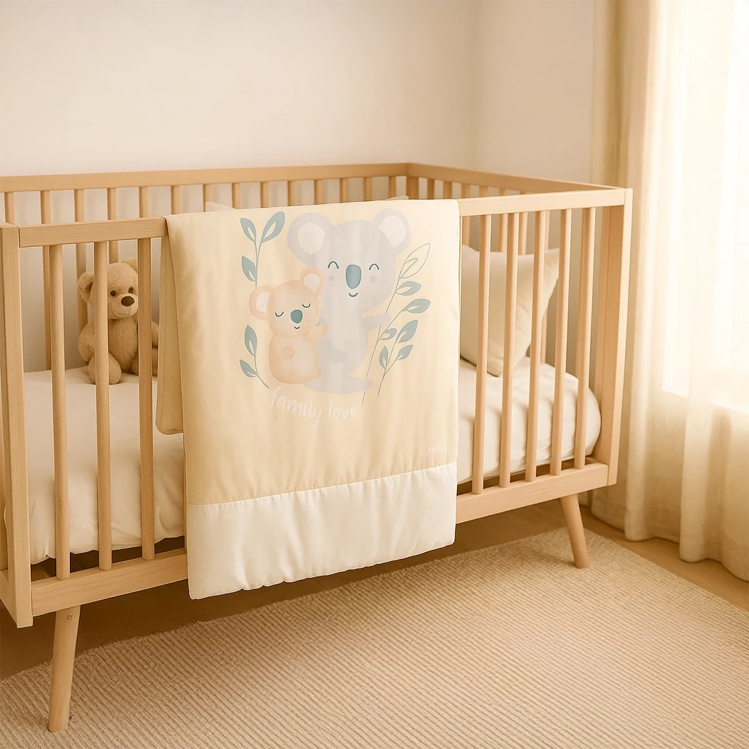 1008717 - Acolchado para cuna, sublimado "Koala Family".
