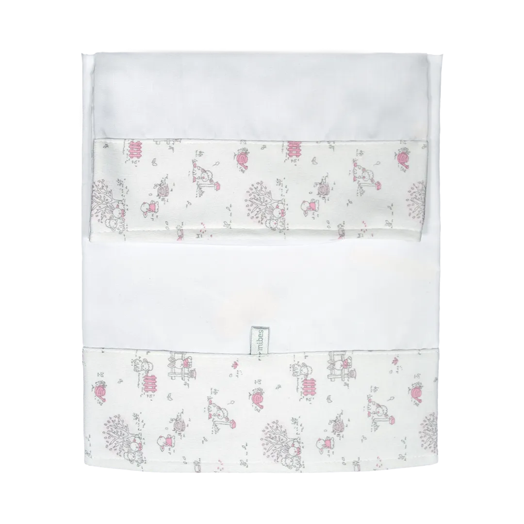 1014117 - S&aacute;bana para cuna funcional con guarda estampada en "Interlock Motivos Surtidos"