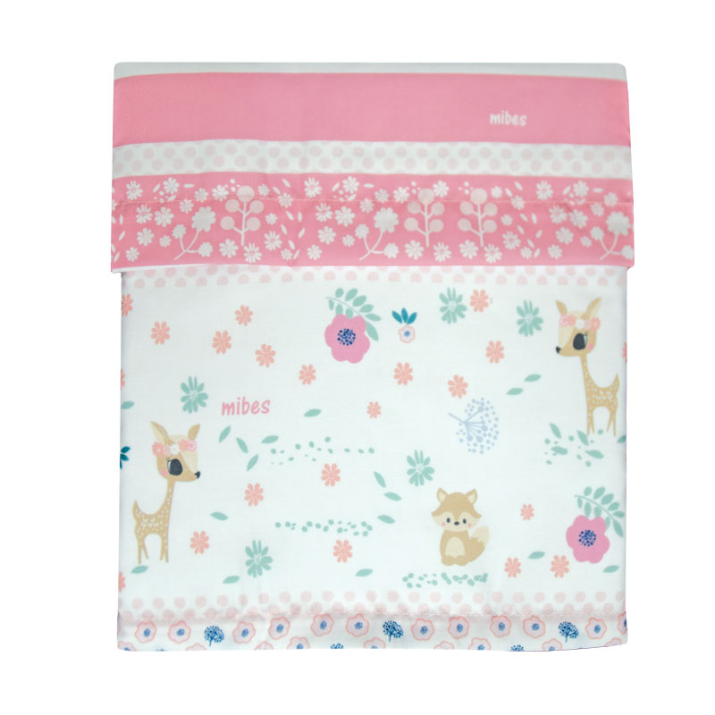 1014113 - S&aacute;bana funcional "Dinolandia - Baby Bambi". - Superior: 1,65m x 1,05m - Ajustable: 1,60m x 1,00m - Funda: 0,35m x 0,30m
